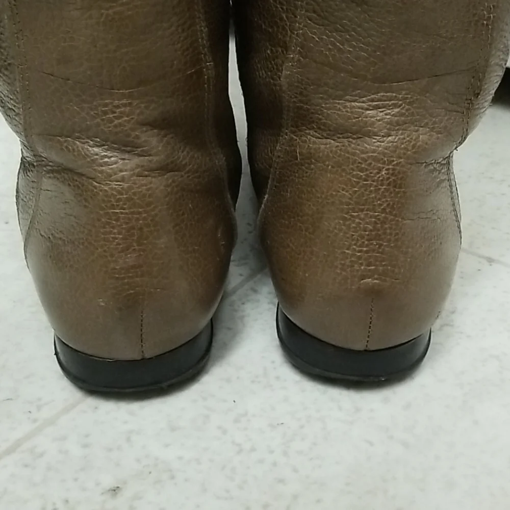 ENZO ANGIOLINI Tall Boots Olive-Gray leather zayra